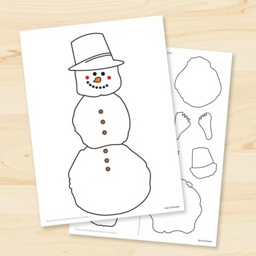 Roll a Snowman Game Printable