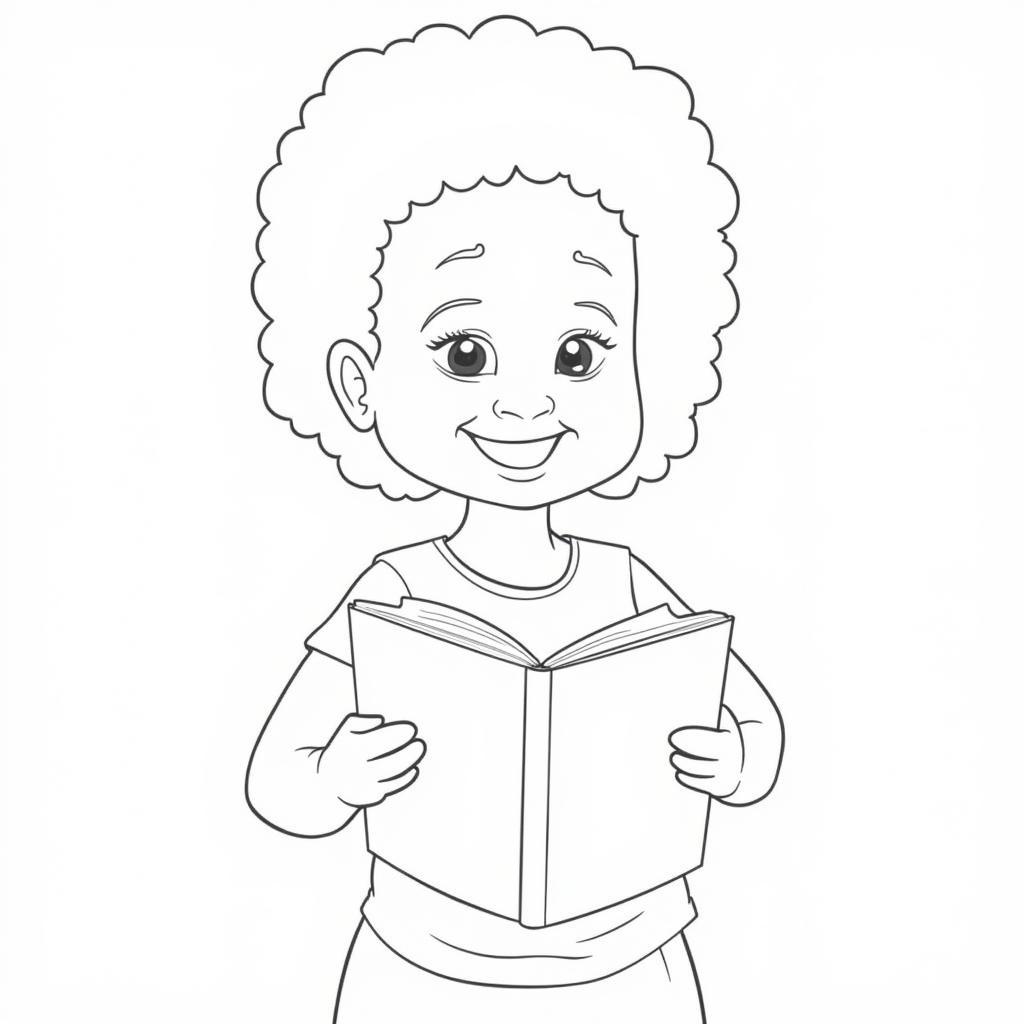 Ruby Bridges coloring page