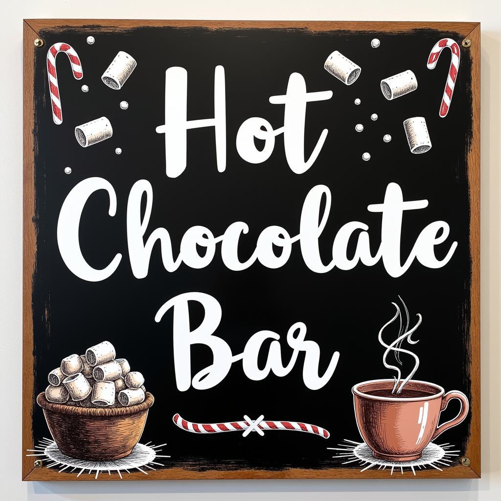 Rustic Hot Chocolate Bar Sign