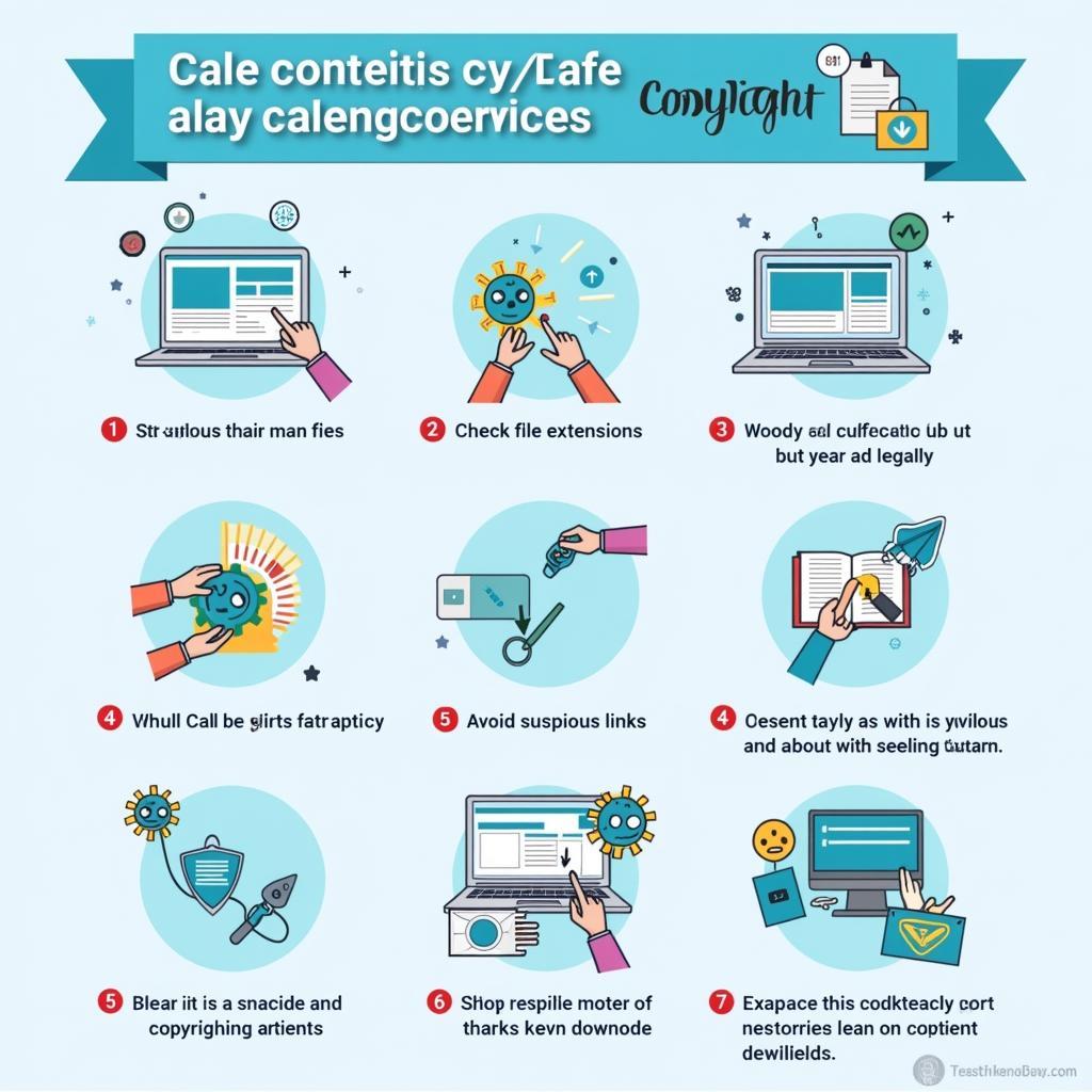 Safe Free Download Practices Infographic