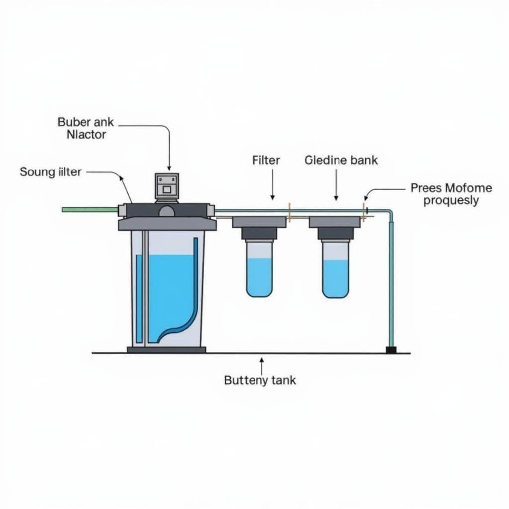 Salt-Free Water Softener System Diagram