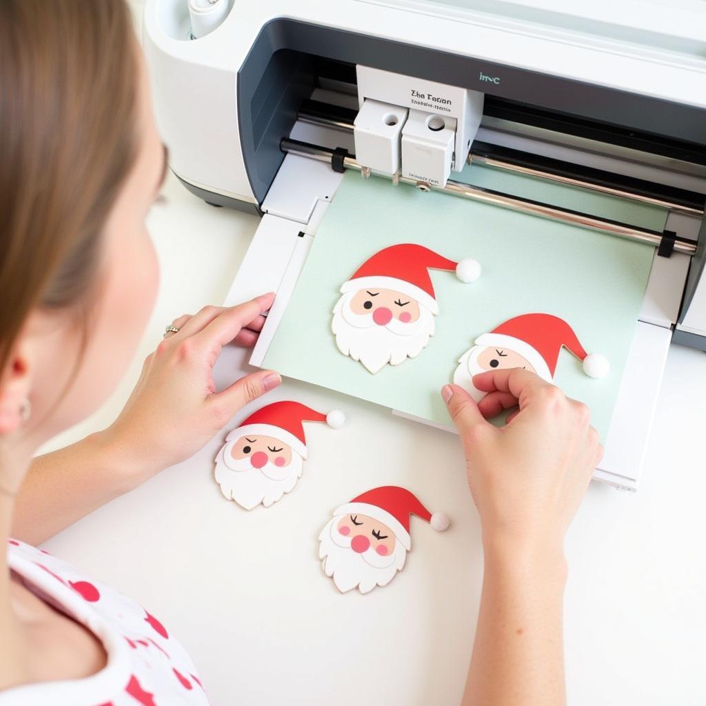 Crafting Project Using Free Santa Face SVG