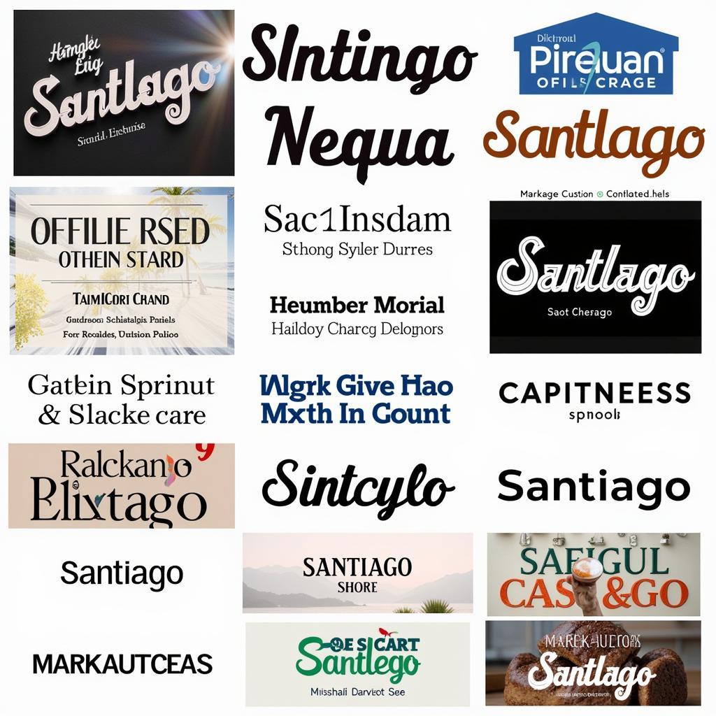 Santiago Font Examples