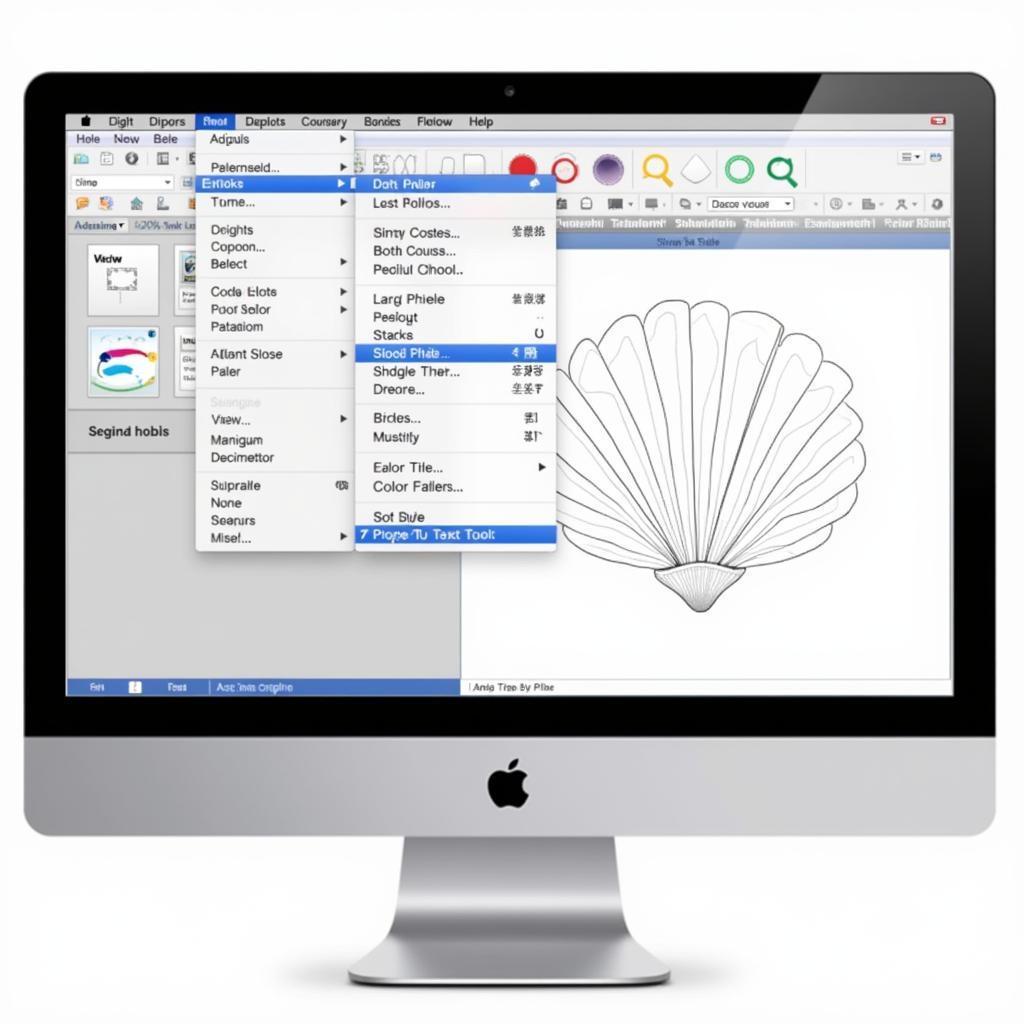 Editing a Seashell SVG in Design Software