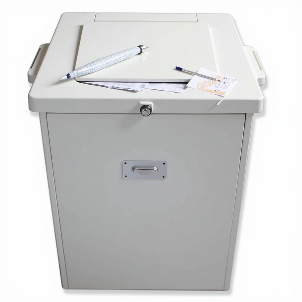 Locked document bin for safe storage