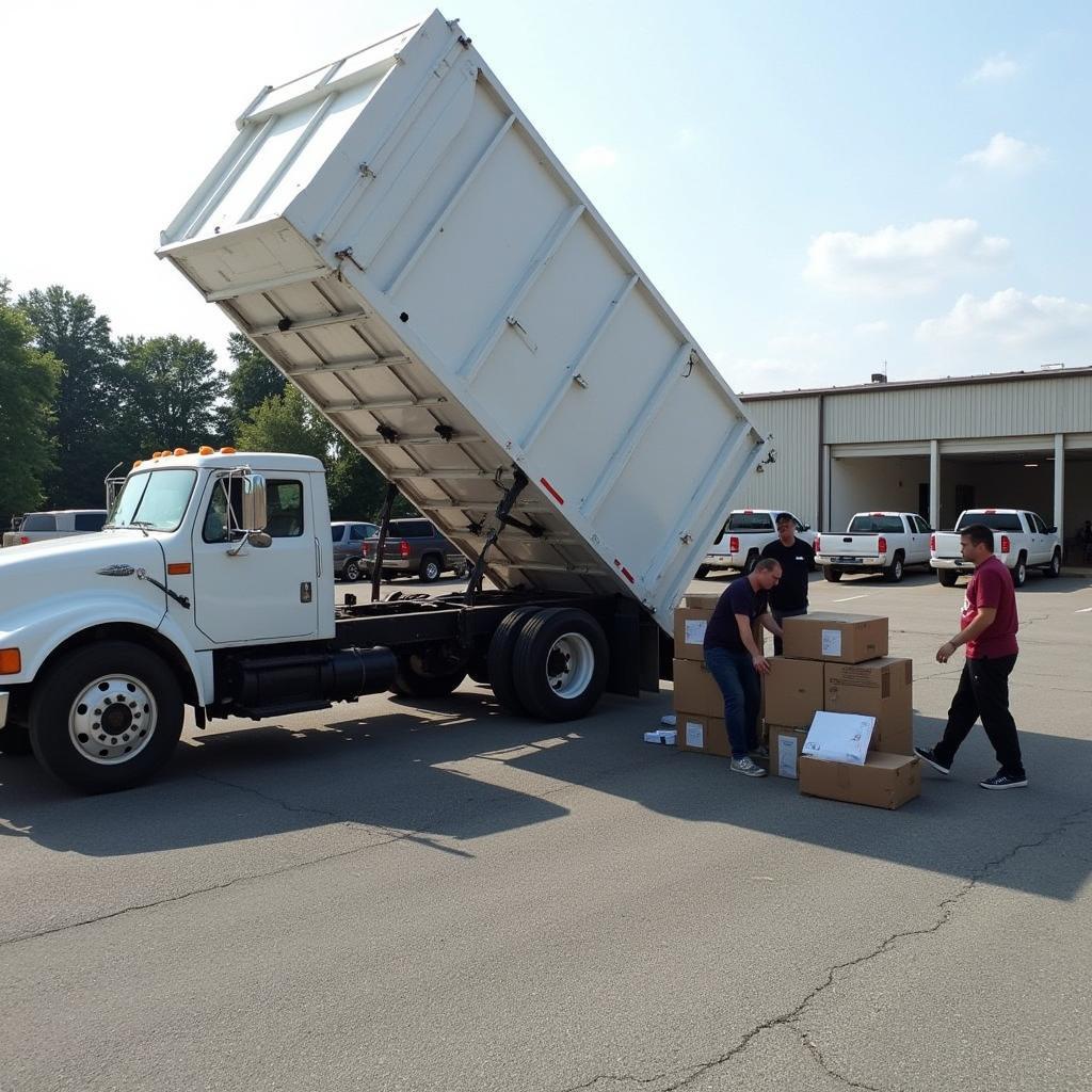 Secure Document Shredding Truck