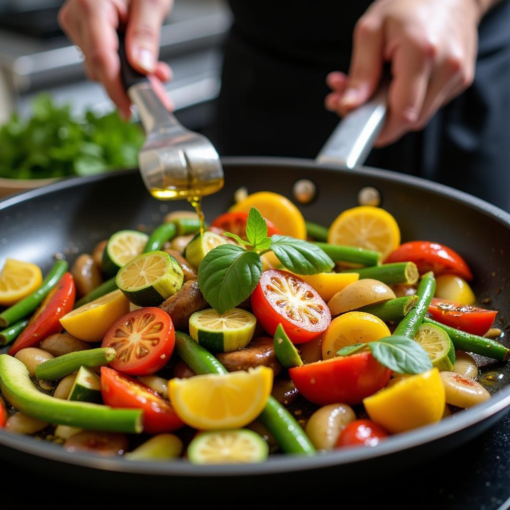 Healthy cooking with avocado oil