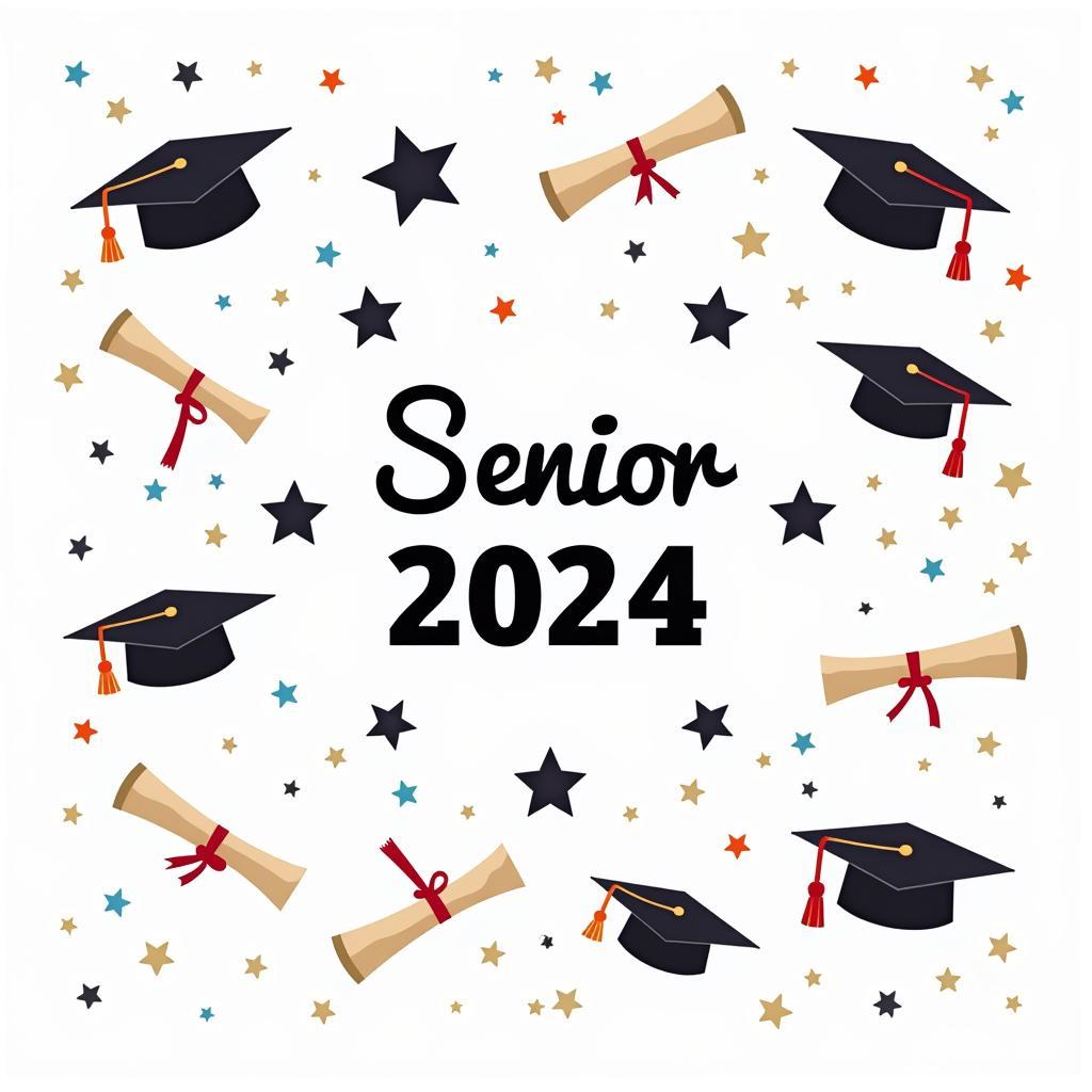 Senior 2024 SVG Design Elements