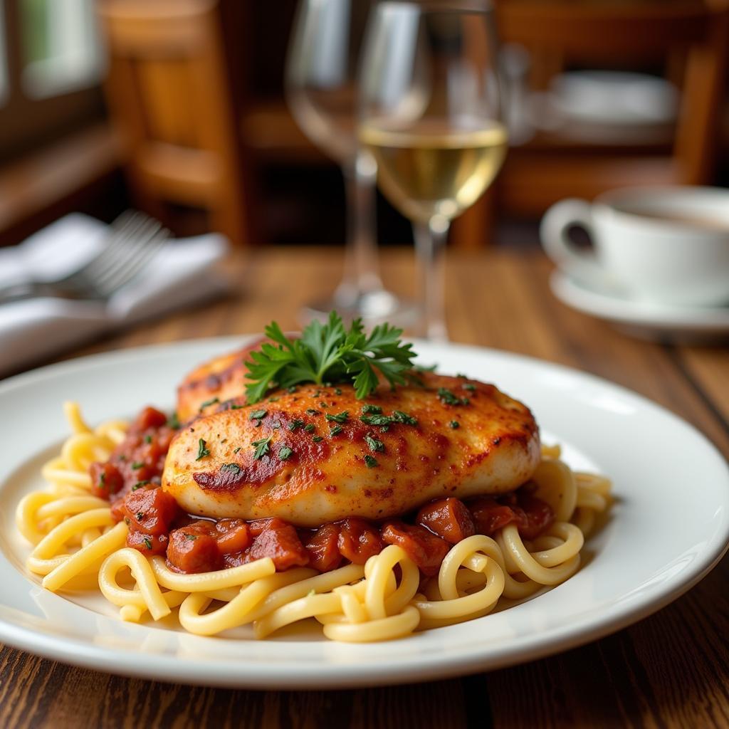 Serving Gluten-Free Chicken Marsala