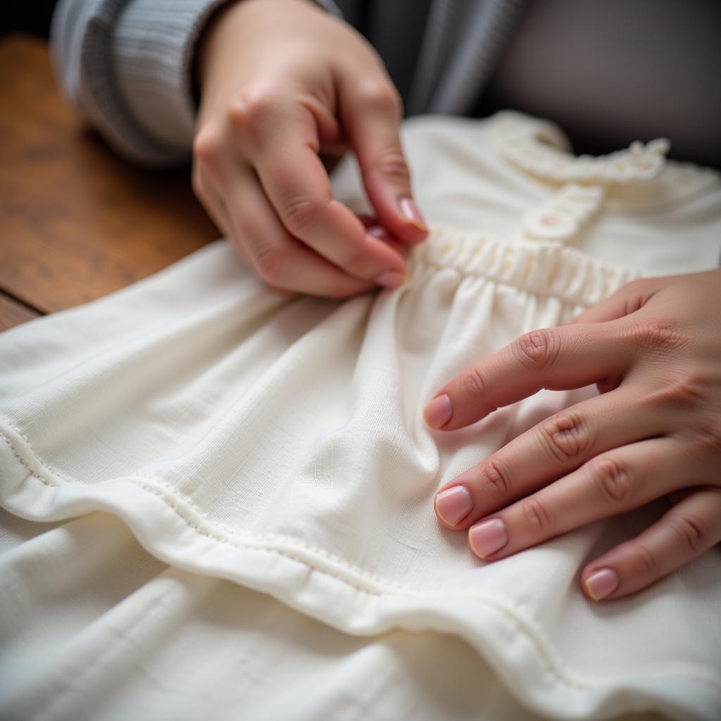 Sewing a Newborn Gown