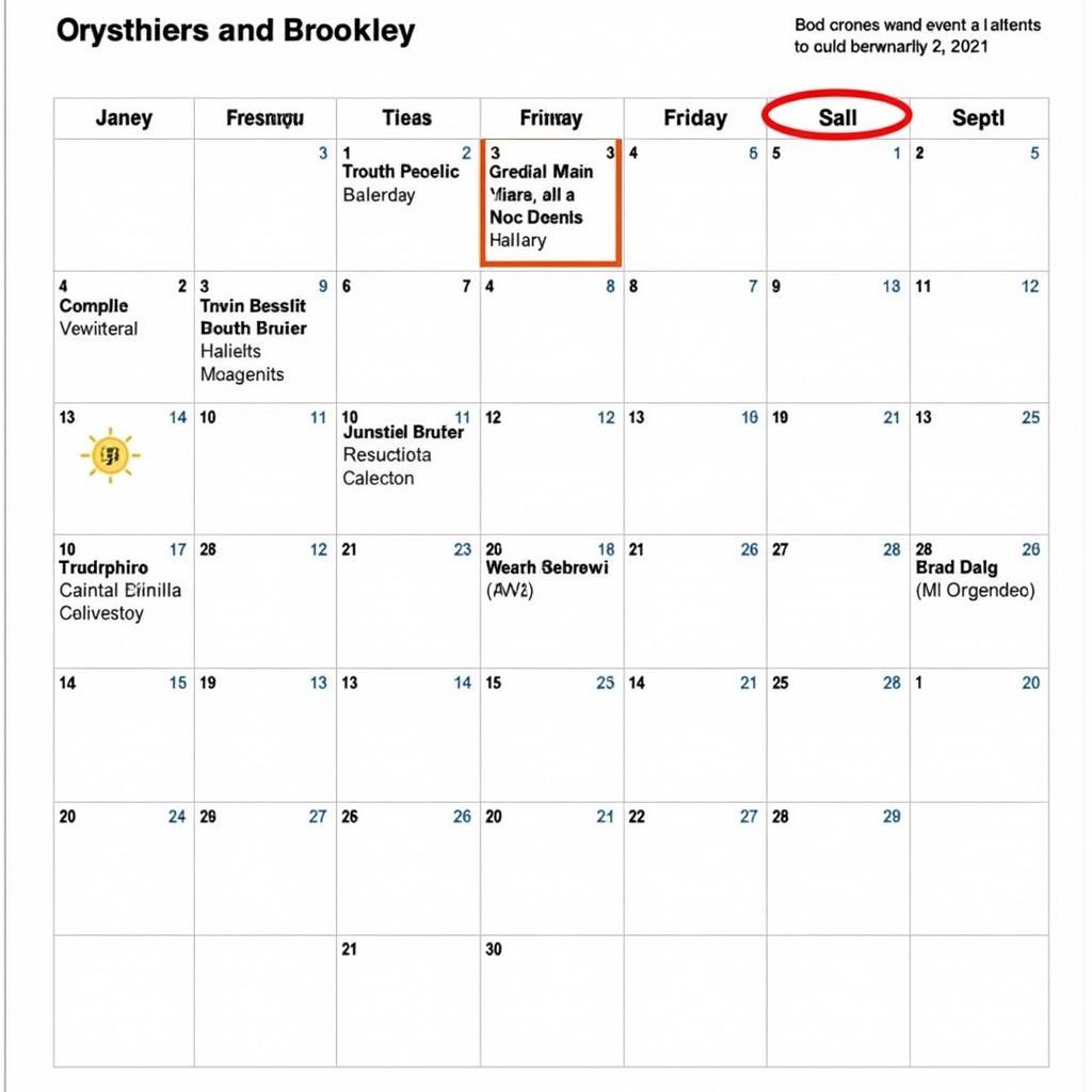 Calendar of Upcoming Shredding Events