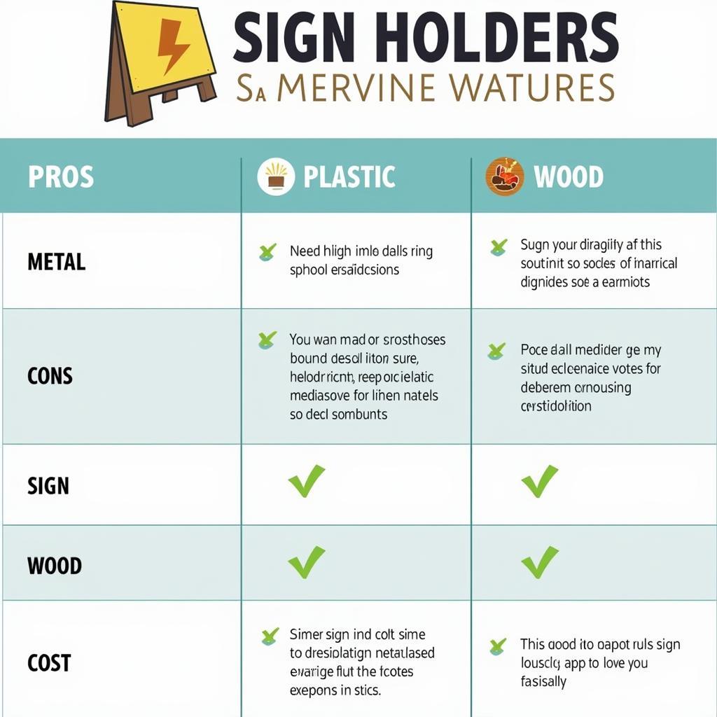 Comparing Sign Holder Materials