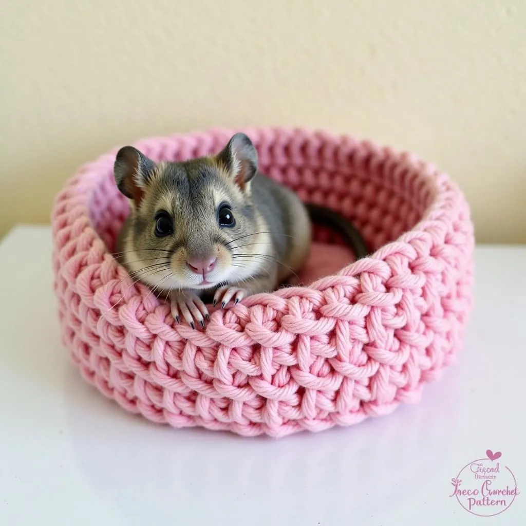 Simple Crochet Pet Bed Pattern for Small Animals