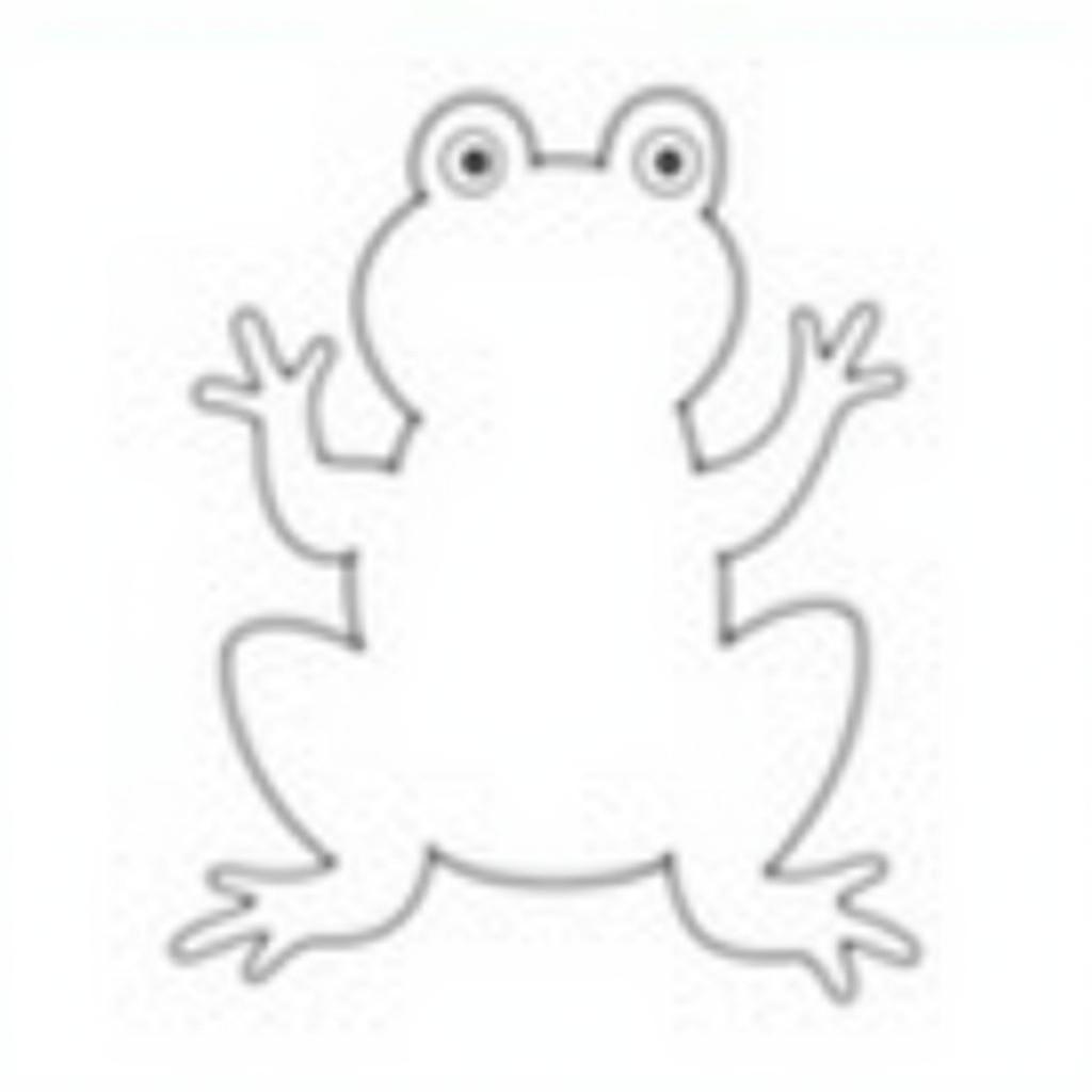 Simple Frog Puppet Template