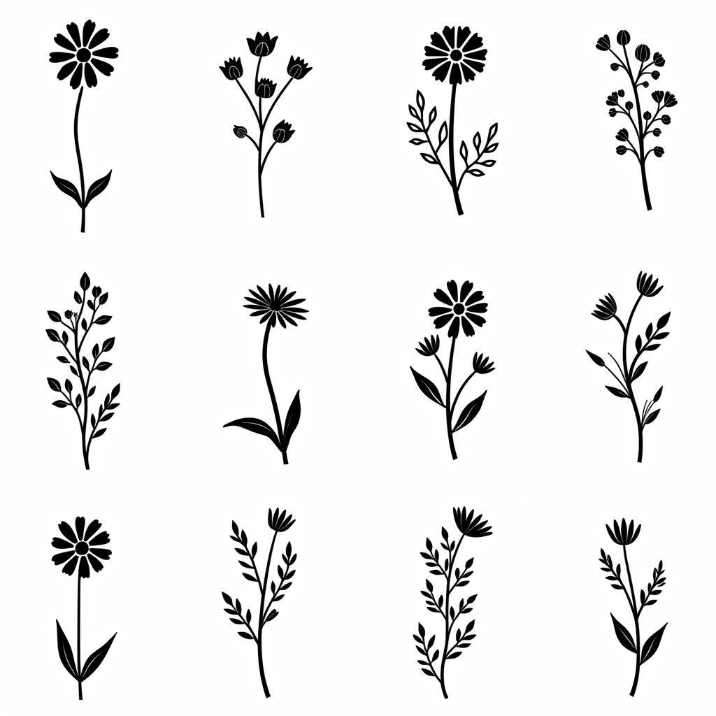 Simple Wildflower SVG Designs