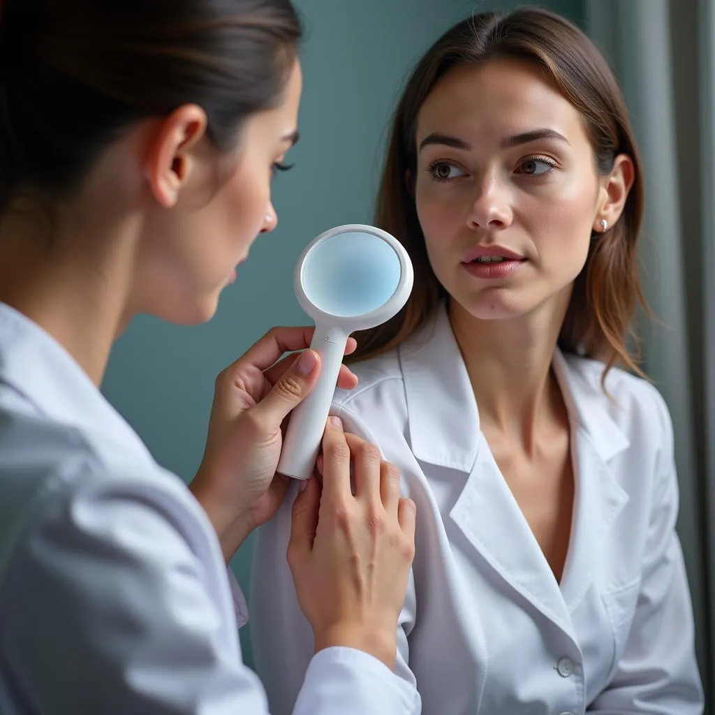 Skin Examination During Consultation