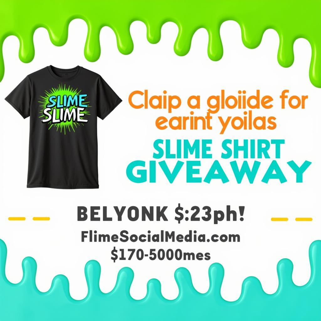 Slime Shirt Giveaway Banner