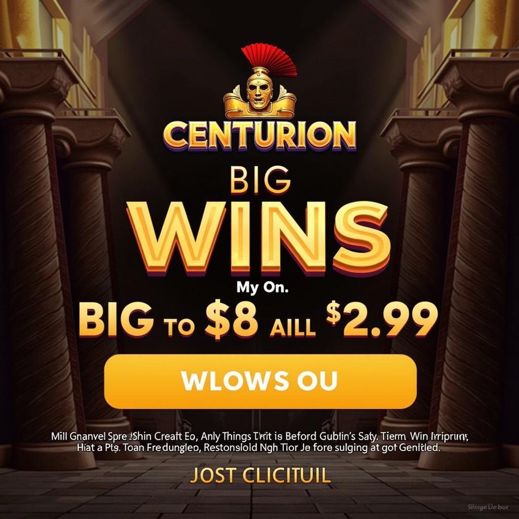 Slingo Centurion game featuring Roman theme