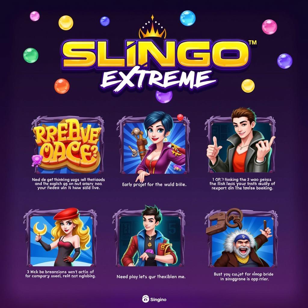 Slingo Extreme gameplay showcasing fast-paced action