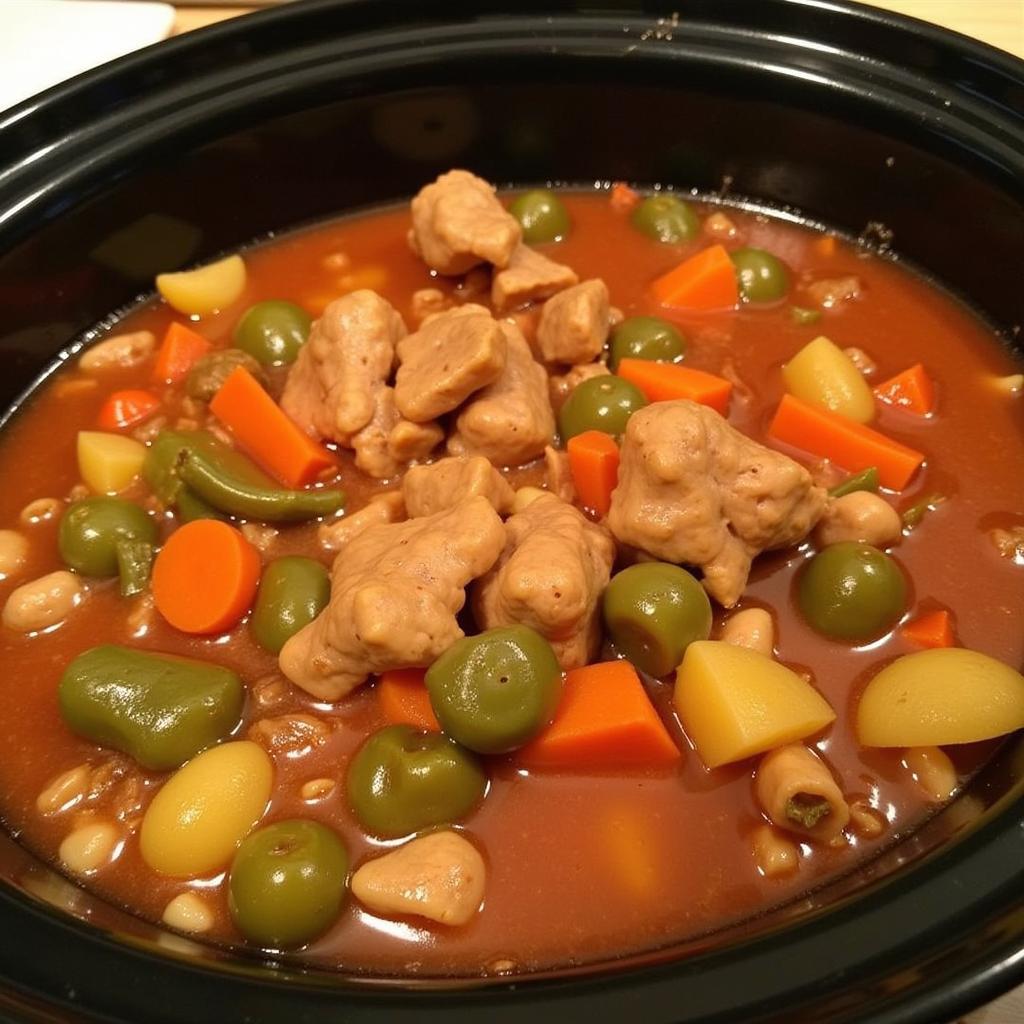 Healthy and delicious meal in a slow cooker