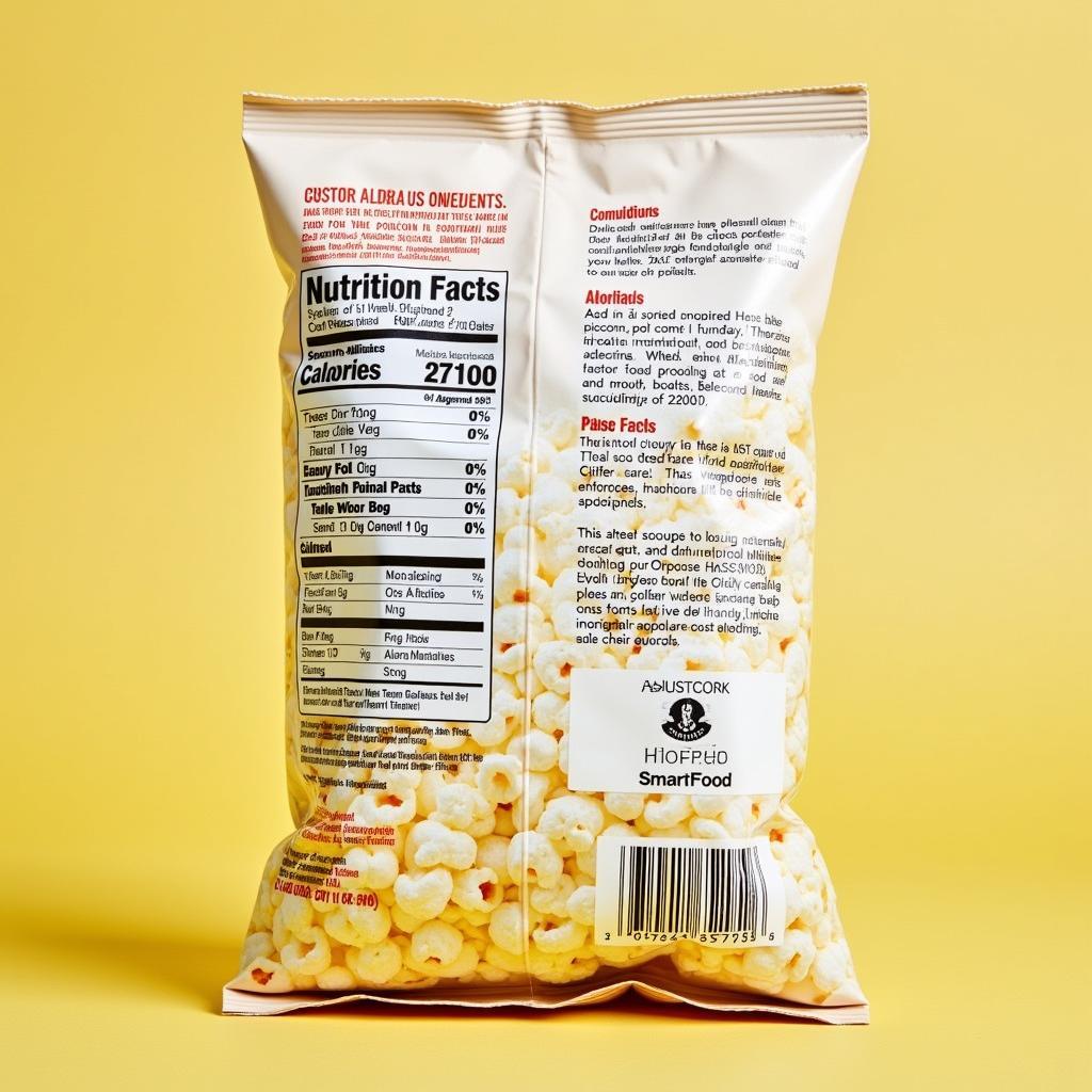 Smartfood Popcorn Packaging and Allergen Information