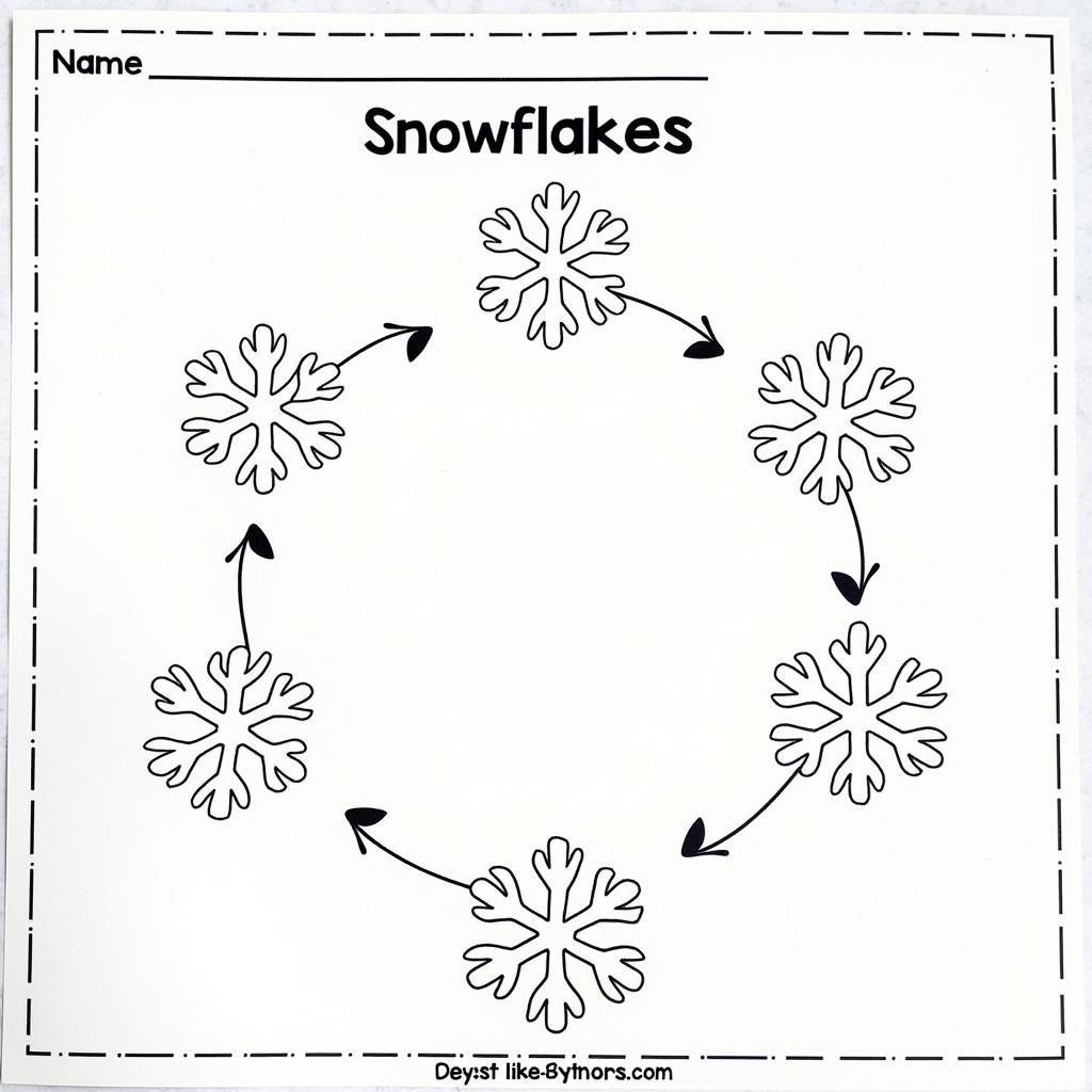 Snowflake Life Cycle Printable