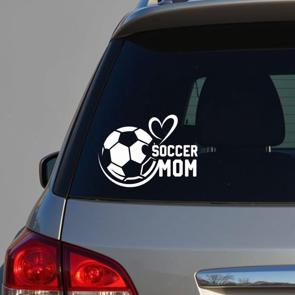 Personalized Soccer Mom Car Decal Made with SVG