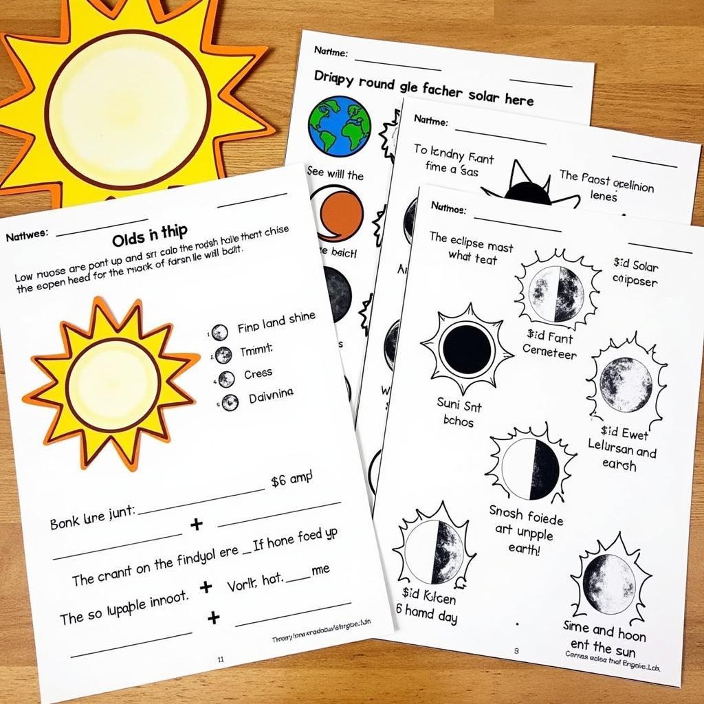 Solar Eclipse Printable Workbook