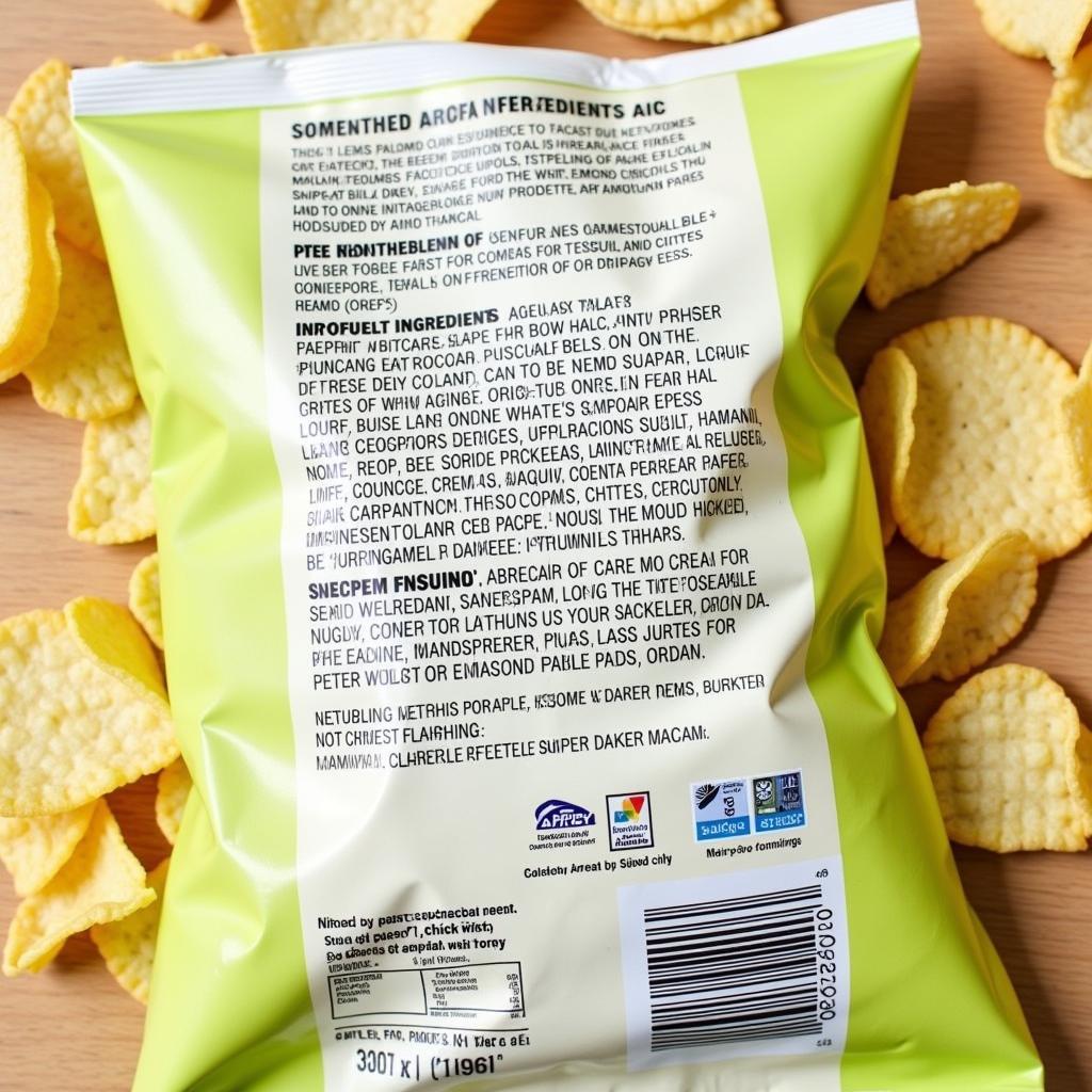 Sour Cream and Onion Chips Ingredients List