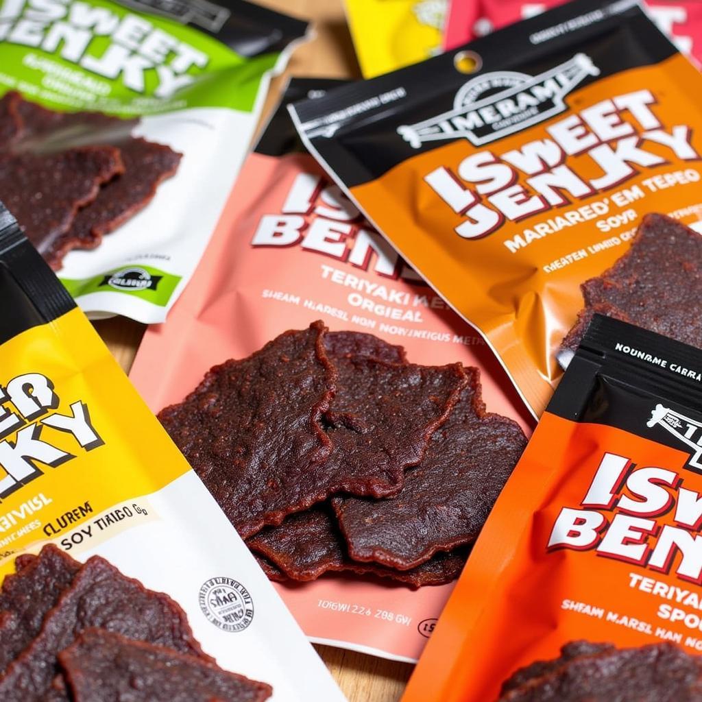 Assortment of Soy Free Beef Jerky Flavors