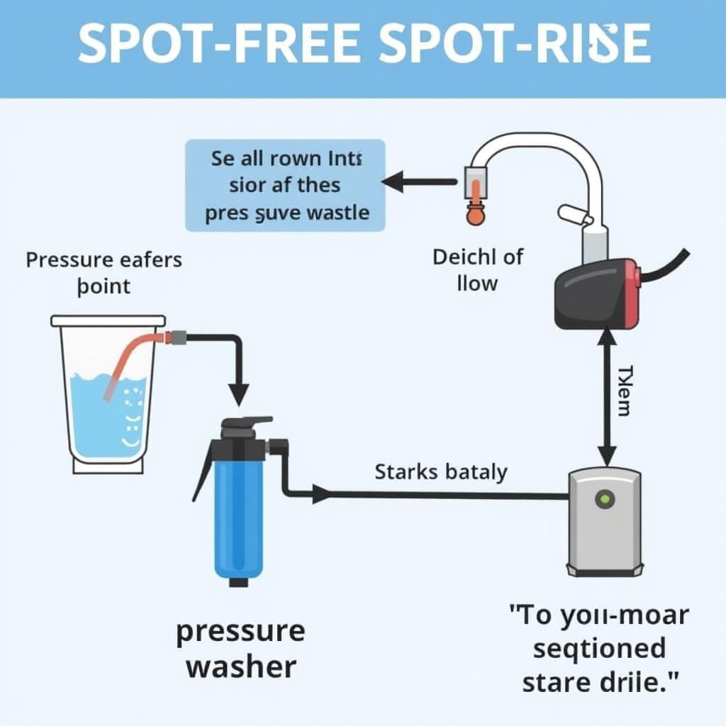 Spot-free rinse system diagram