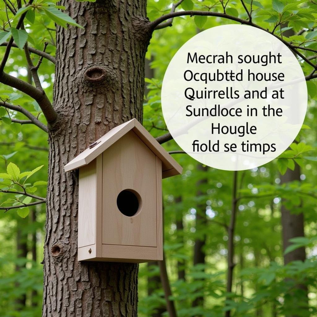 Ideal Location for a Squirrel House in a Tree