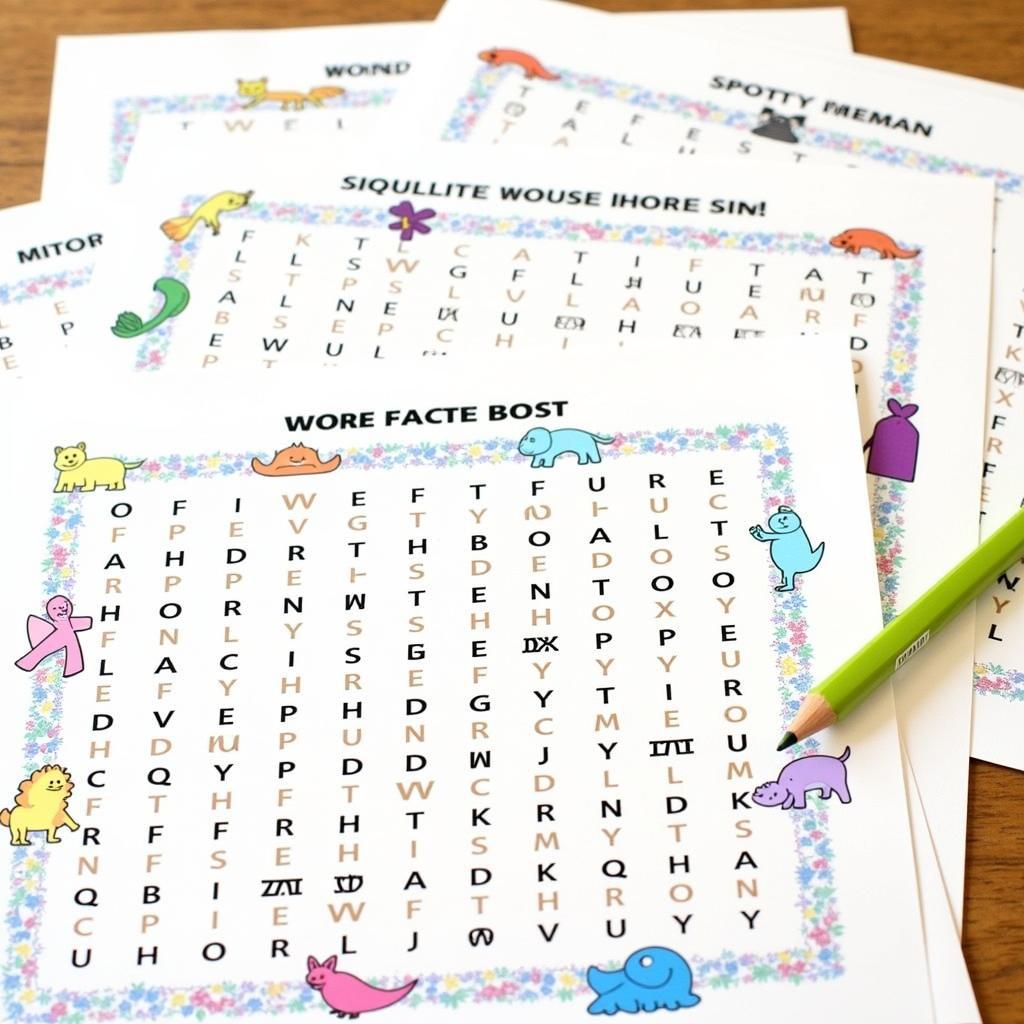 Printable Word Searches for Kids