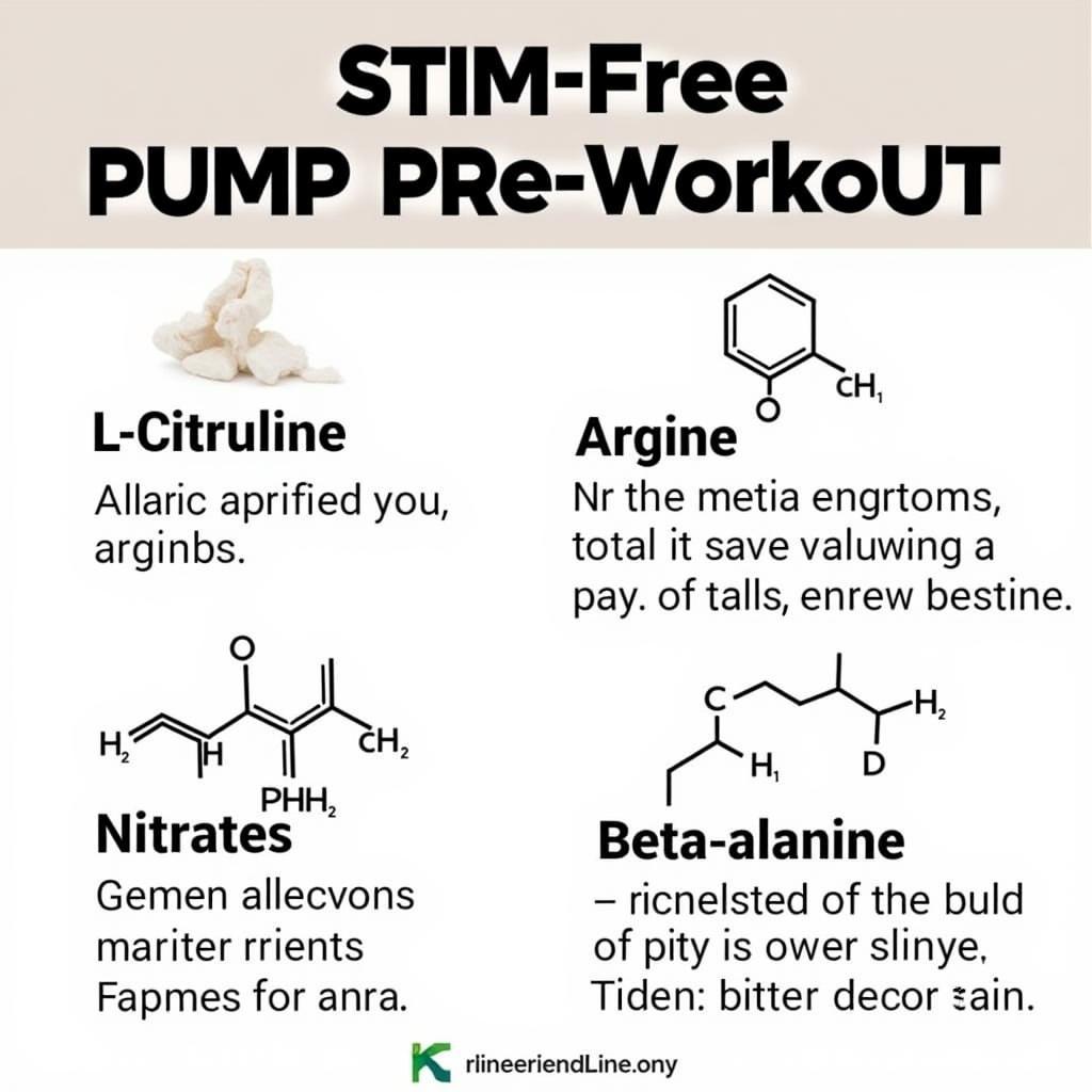 Key Ingredients in Stim Free Pump Pre Workout