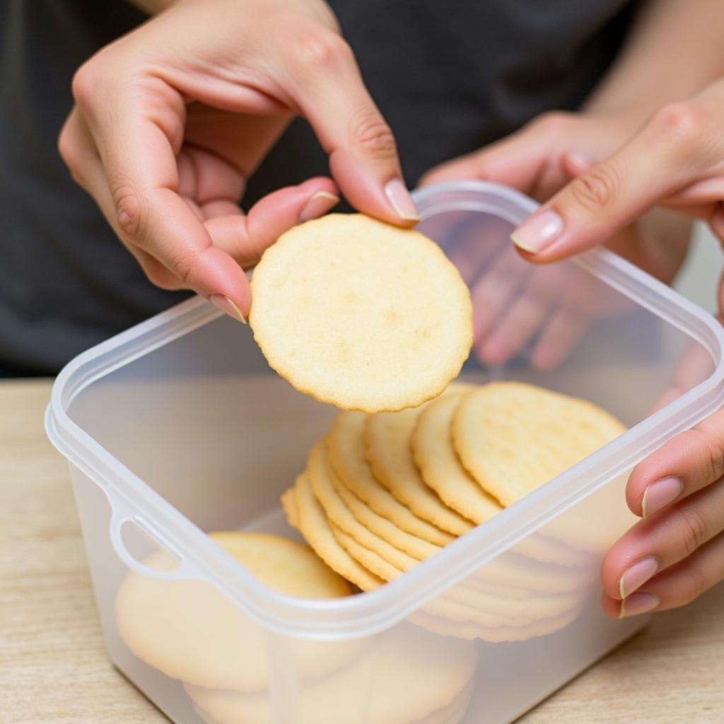 Storing gluten-free wafers