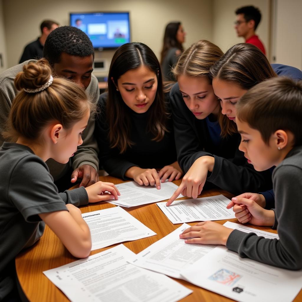 Students Solving a Mystery