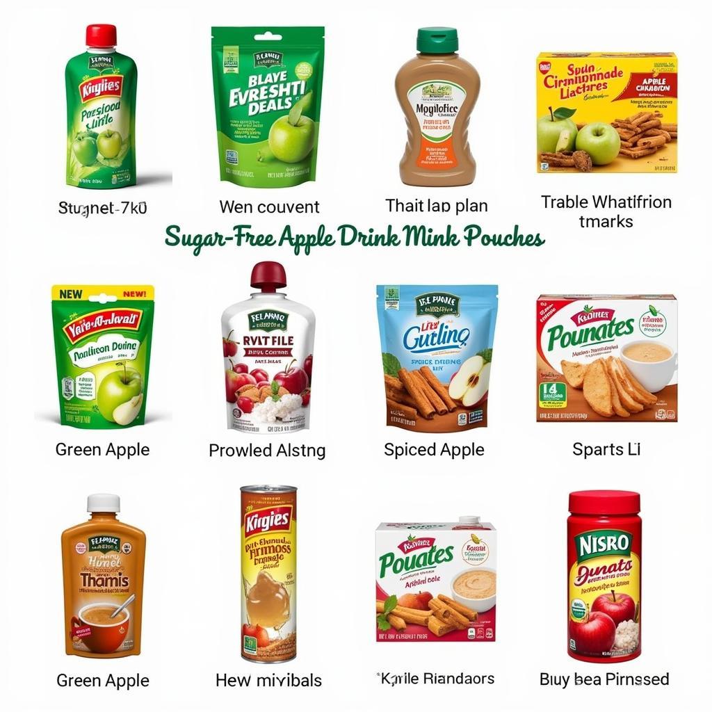 Variety of Sugar-Free Apple Drink Mix Options