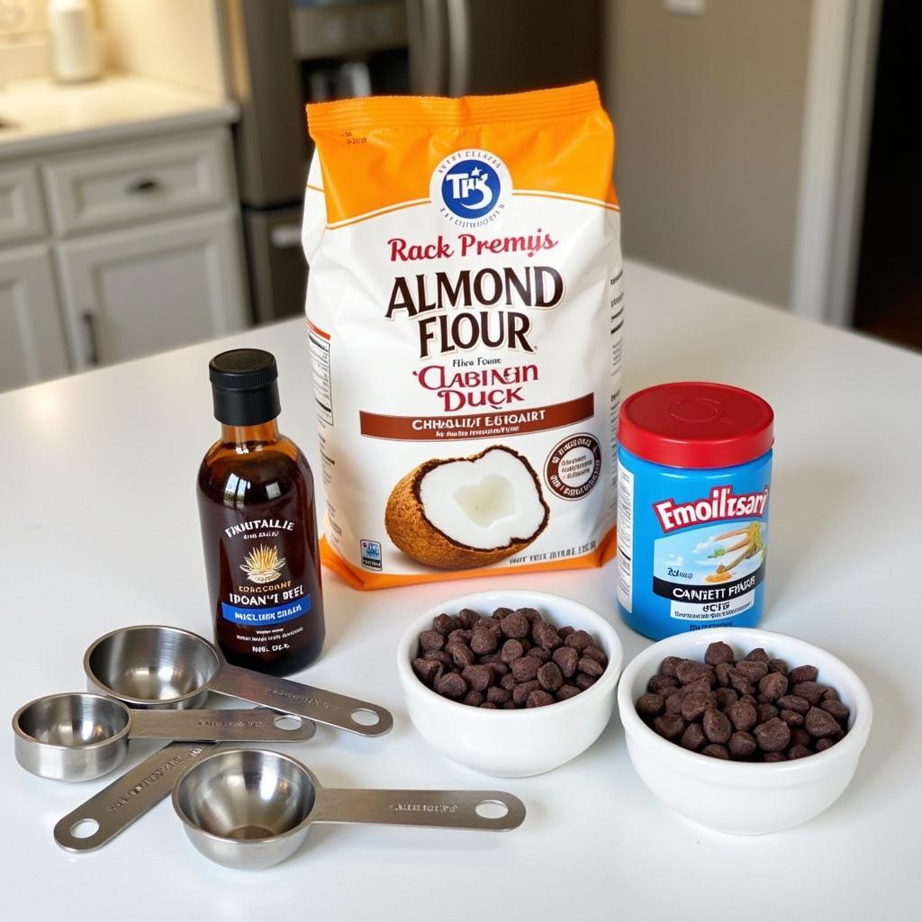 Variety of Sugar-Free Baking Ingredients on a Kitchen Counter