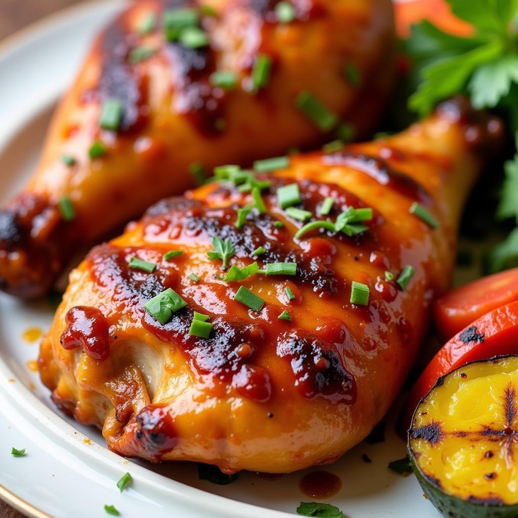 Grilled Chicken with Sugar Free BBQ Sauce