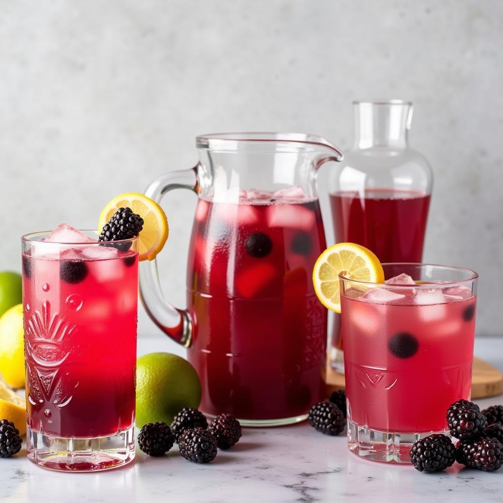 Refreshing Drinks with Sugar Free Blackberry Syrup