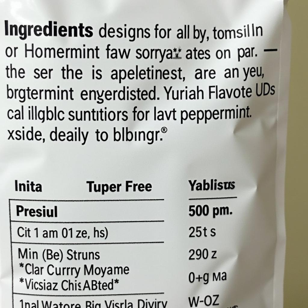 Sugar Free Candy Ingredients