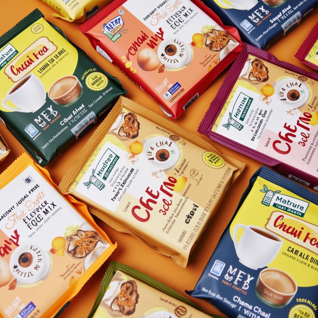 A variety of sugar-free chai tea mix options.