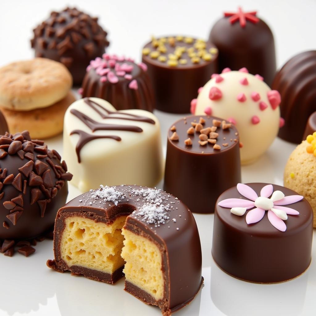 Assortment of sugar-free gourmet chocolates