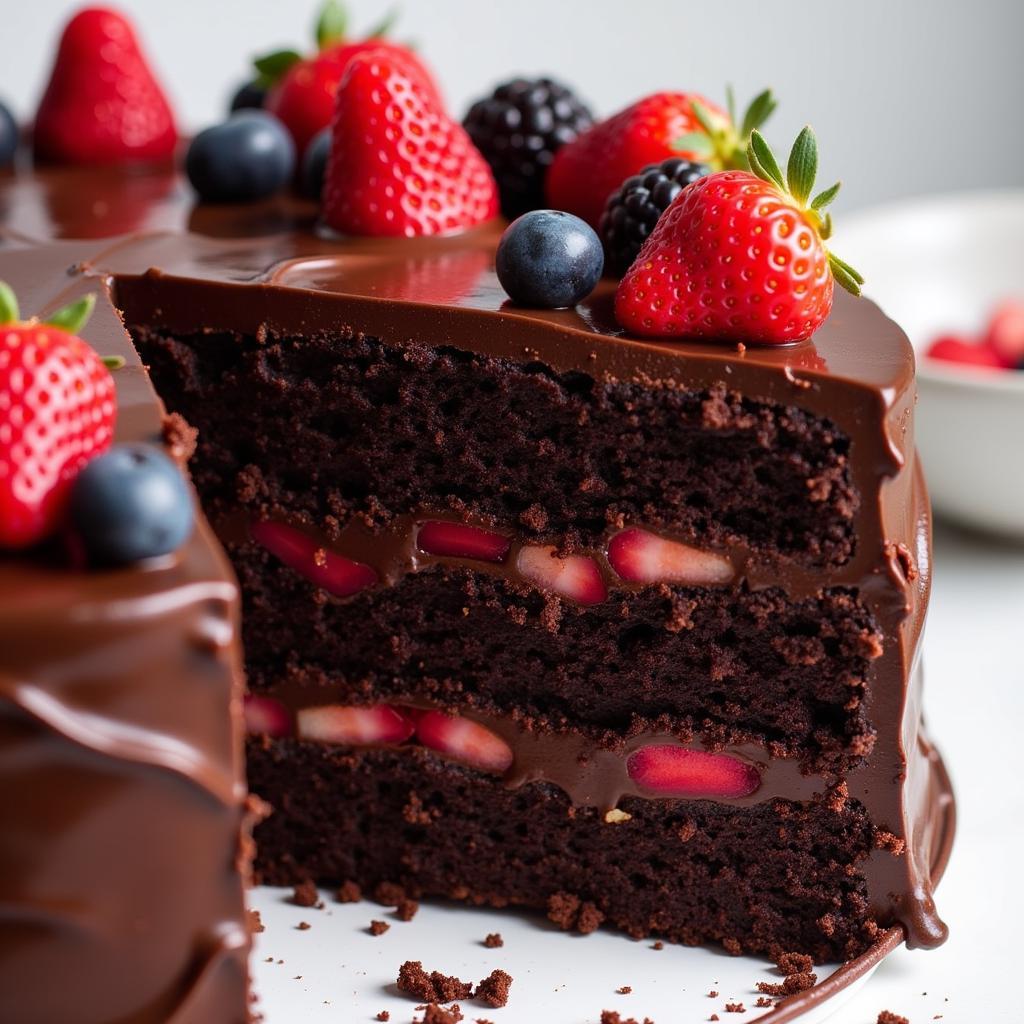 Decadent Sugar-Free Chocolate Cake