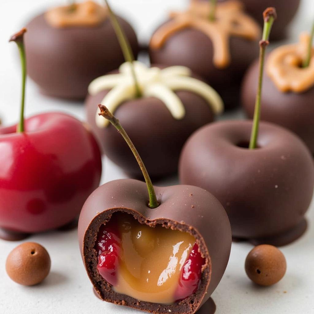 Assortment of sugar free chocolate cherries