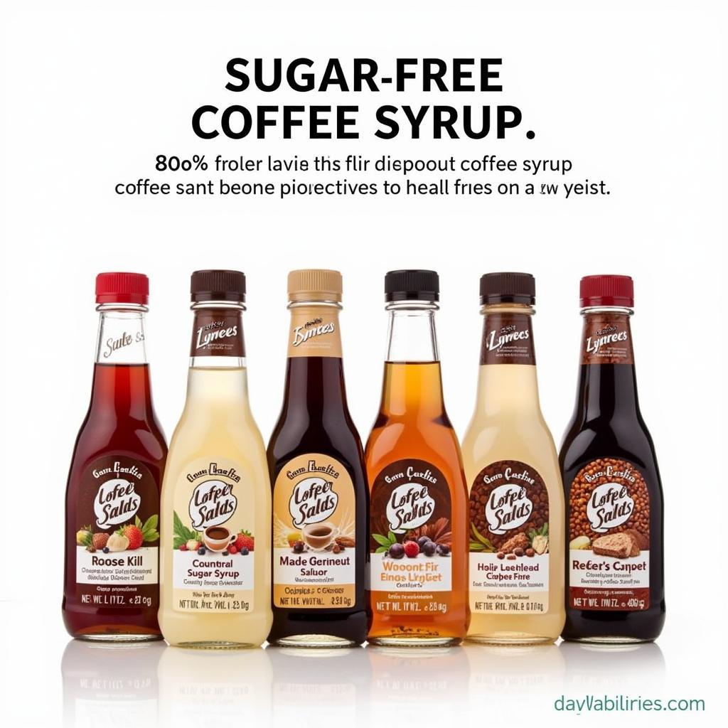 Variety of Sugar-Free Coffee Syrups