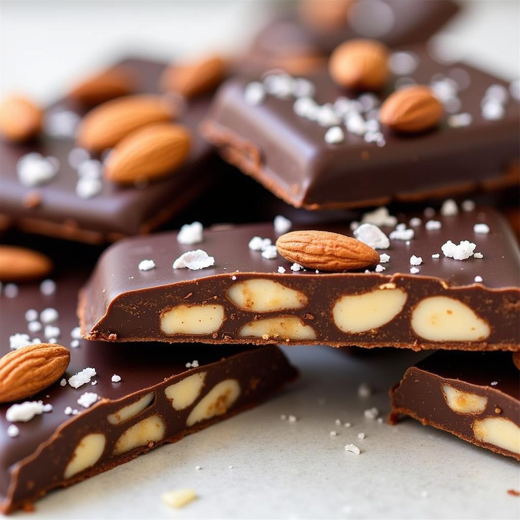 Sugar Free Dark Chocolate Almond Bark