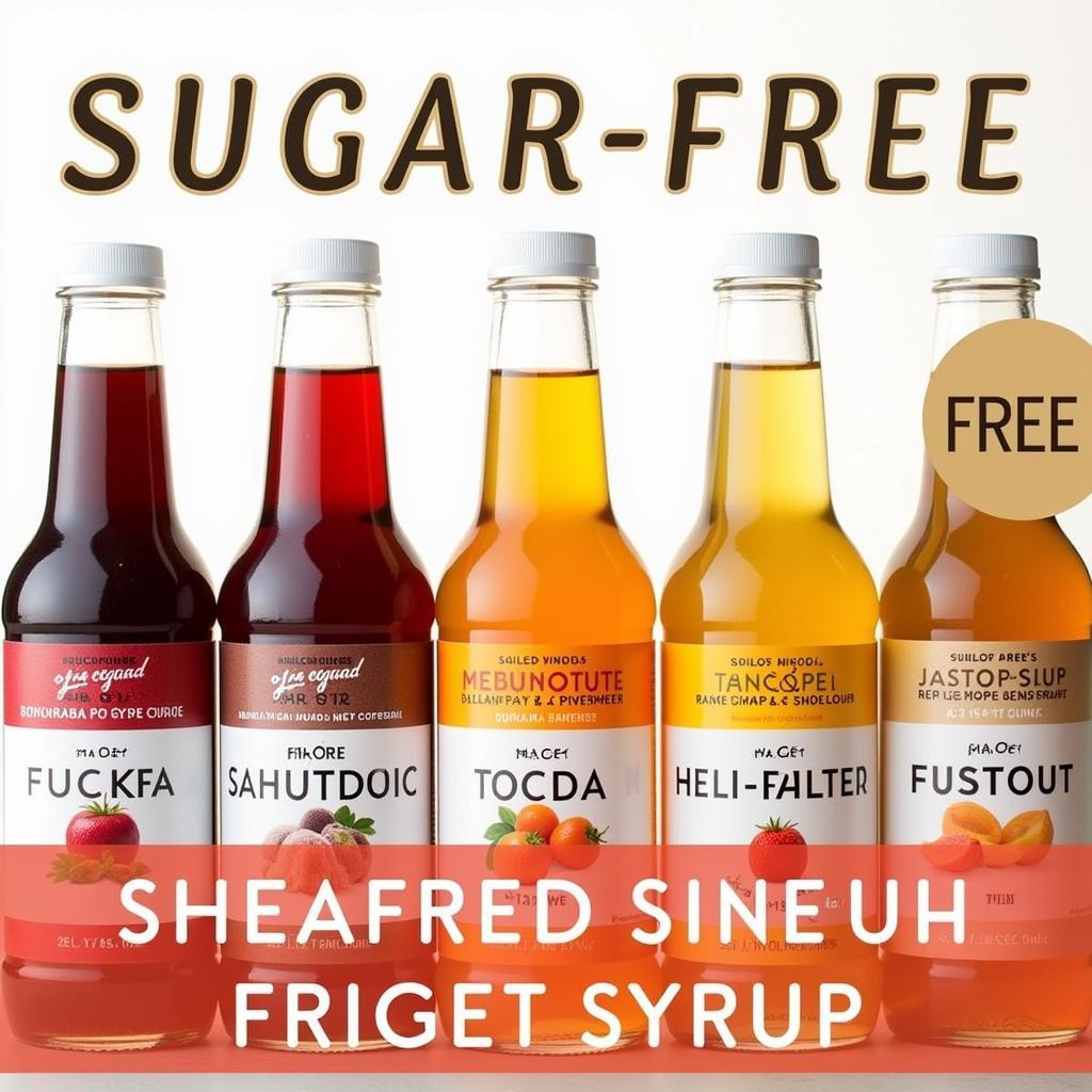 Assortment of Sugar-Free Flavored Syrups