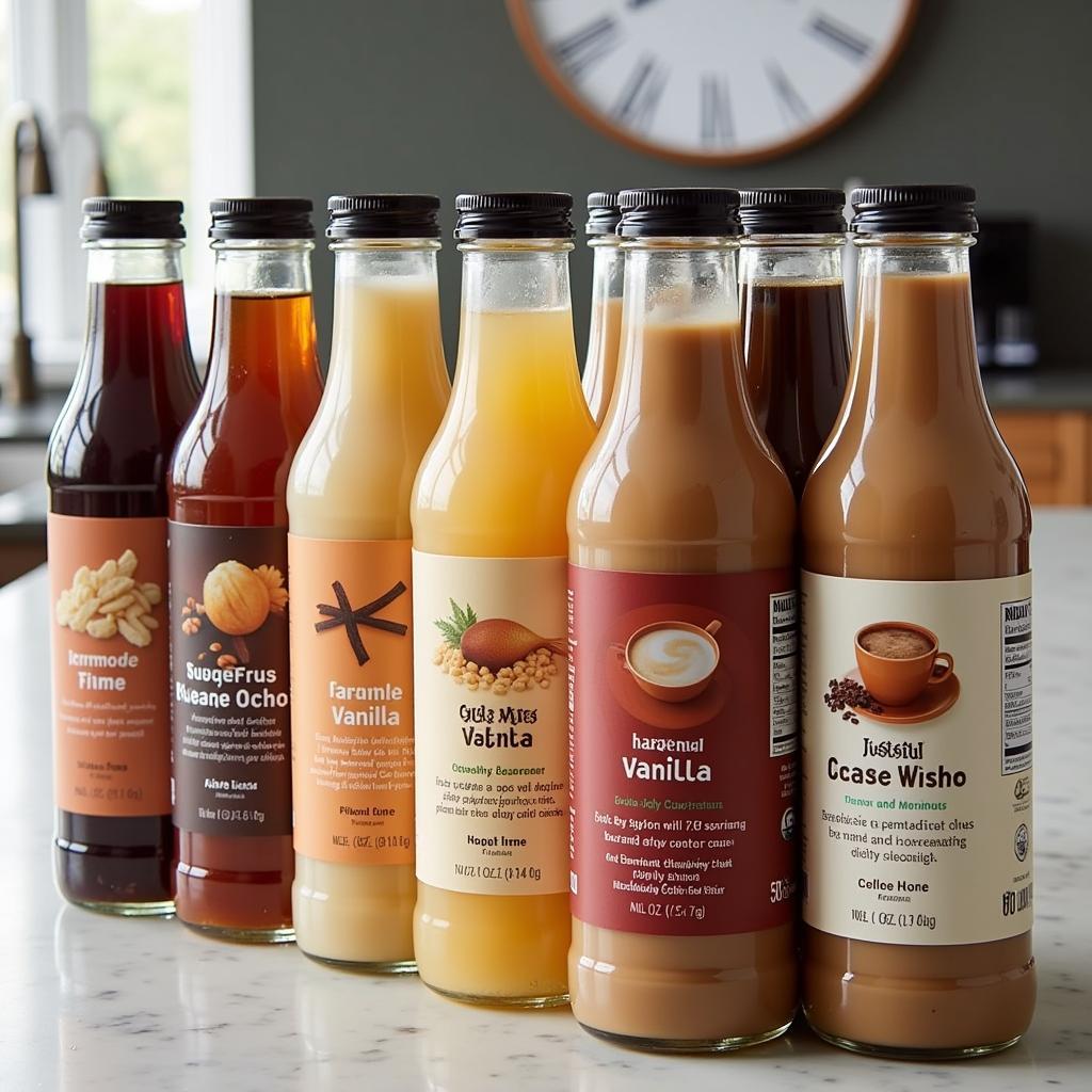 Assortment of Sugar-Free Iced Coffee Syrups