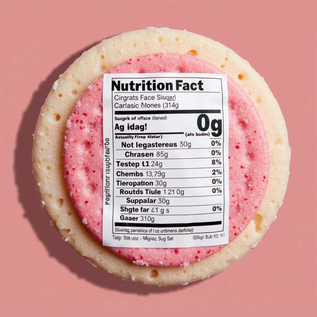 Nutrition Label Highlighting Sugar Free Content